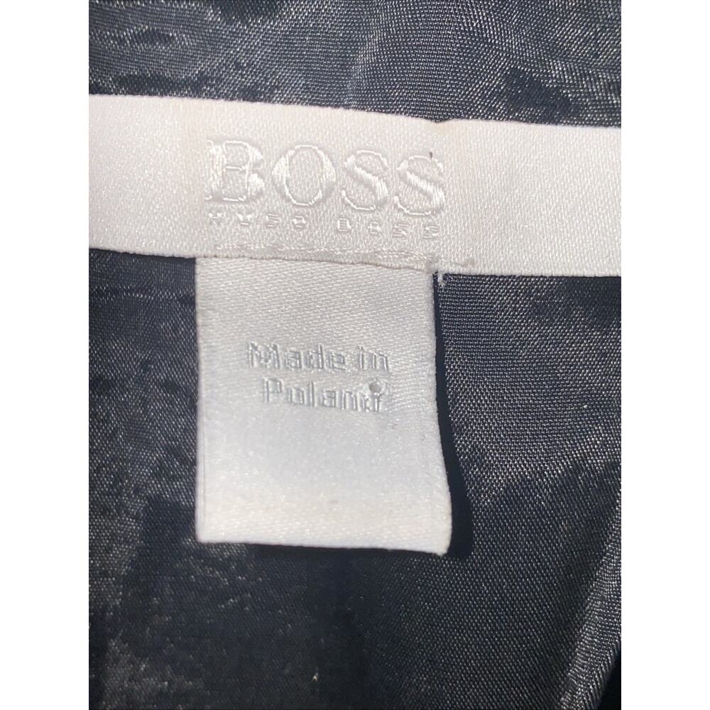 HUGO BOSS Ivero Peplum Scoop Neckline Top Black Womens SZ US 6 - Picture 6 of 10